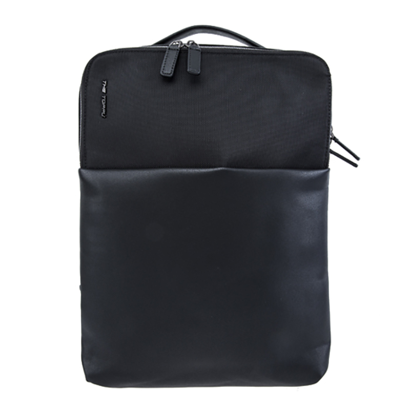 Nylon 18SA-6975M con zaino per laptop da viaggio impermeabile in PU, supporto posteriore in EVA di alta qualità con supporto per accessori bagagli