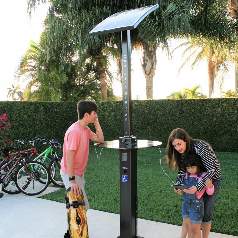Solar Energy Outdoor Park Smart USB ricarica centrale elettrica per telefoni cellulari