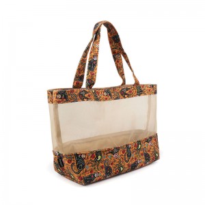 borsa cosmetica a rete in nylon con prezzo di fabbrica