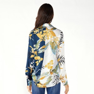 Top e camicette in chiffon di cotone per donna