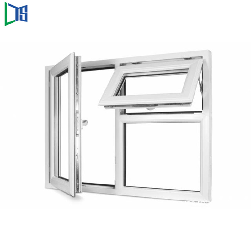 Finestra a battente in vetro a basso profilo in alluminio per design di interni Finitura a polvere con vetratura singola o doppia