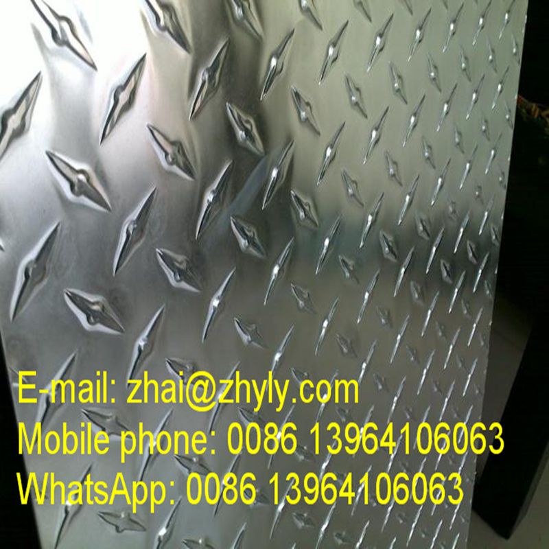 prezzo dell'alluminio per il foglio di alluminio della piastra del battistrada di cinque barre 5052 5754