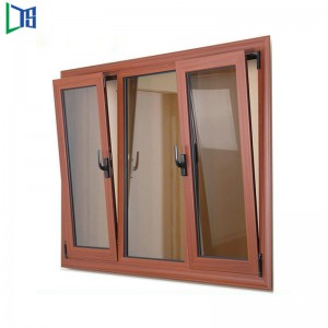 Foshan Factory Modern Aluminum Tilt and Turn Window Verniciatura a polvere Finish Brand Hardware