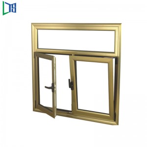 Nuovo stile Foshan produttore Alluminio personalizzato Personalizzato Tilt e Turn finestra termica Isolamento termico Finestra in alluminio insonorizzata