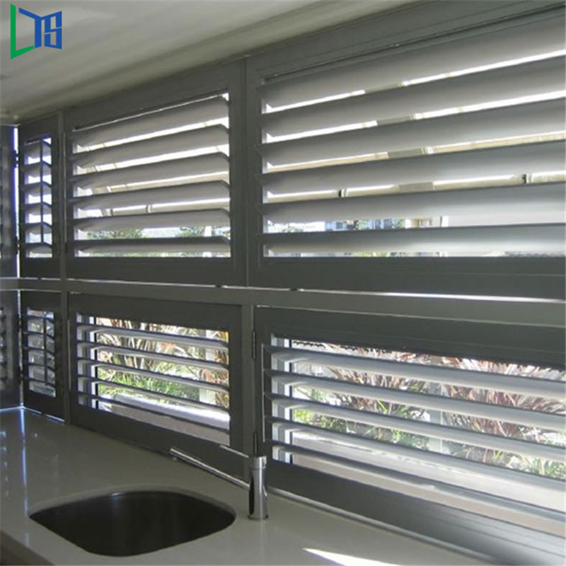 Finestre di sicurezza di vendita calda 2019 Persiana di lusso Persiana finestra Alluminio di legno Louvered Windows con come / Nz2208
