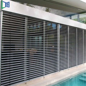 Foshan Factory Frame Round Luxury Alluminio Louver Shutter Disegna Glass Louvre Window