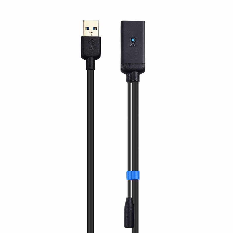 Cavo di prolunga USB 3.0 Cavo di ripetitore amplificatore di segnale da maschio a A femmina con adattatore di alimentazione 5V / 2A