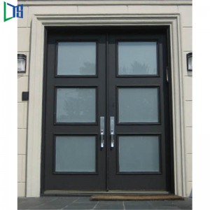 Great Exterior As2047 Doppia porta a battenti in alluminio battente in alluminio con rivestimento in polvere o venatura in legno