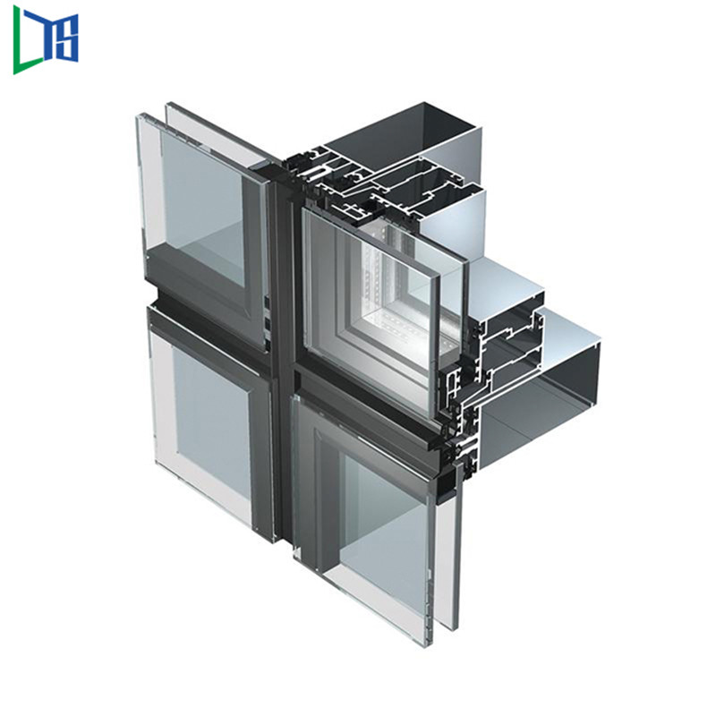 Sun Frame Famous Curtain Wall Factory Cina High Rise Aluminum Curtain Wall Fornitore