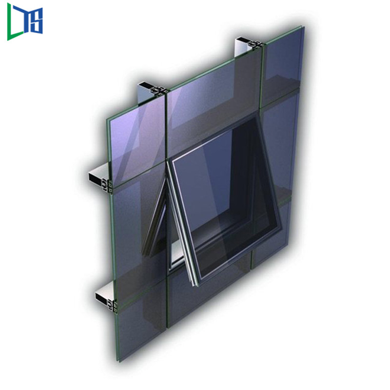 Ingegneria Esterno Materiali da costruzione commerciali Profili in alluminio Cortina di vetro
