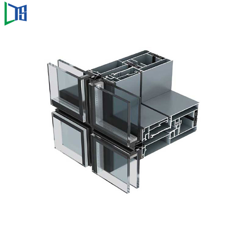 Fabbricazione e ingegneria Facciata in alluminio Facciata in vetro Facciata continua Doppi vetri Insonorizzati e a prova di calore