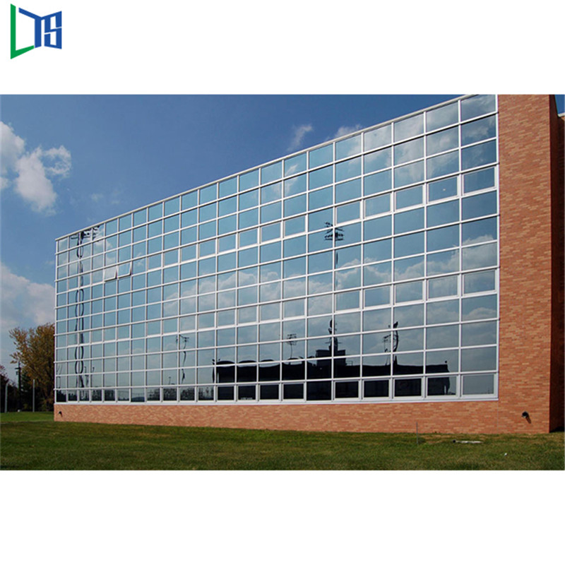 Alta qualità su misura e facilità d'installazione Facciata continua in vetro di alluminio con doppi vetri