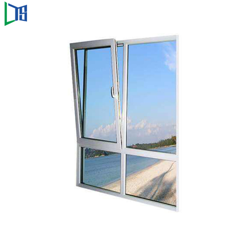 LYS TB15 Inclinazione termica Tilt e Turn Windows con rivestimento in polvere in legno finestrato finestrato vetro vetri Hardware di marca