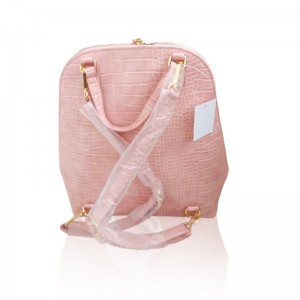 HD0823 --- 2019 Zaino per donna in pelle PU Croco rosa 2019