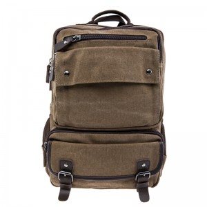 17SC-6571M Benvenuto OEM 15 anni di fabbrica eco-friendly durevole 15.6-17.3 pollici grande capacità tela personalizzata per gli uomini zaino vintage