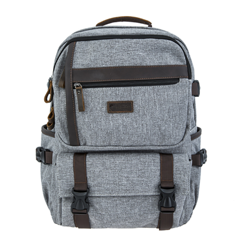 18SC-6889D Zaino in pelle tessuto Druable vintage per uomo d'affari, zaino per laptop scolastico in tessuto moda vendita calda