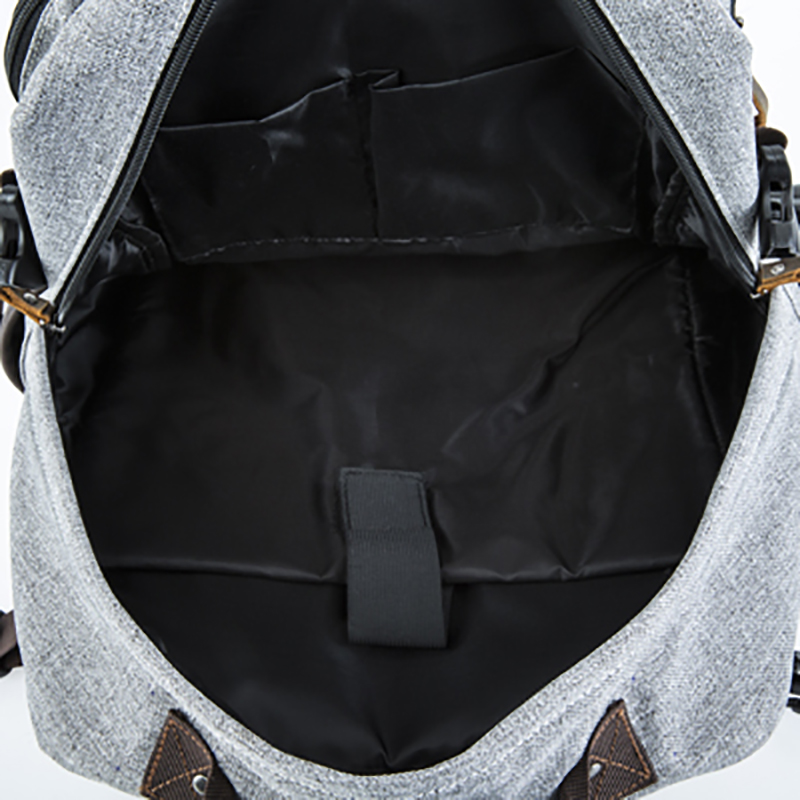 18SC-6889D Zaino in pelle tessuto Druable vintage per uomo d'affari, zaino per laptop scolastico in tessuto moda vendita calda