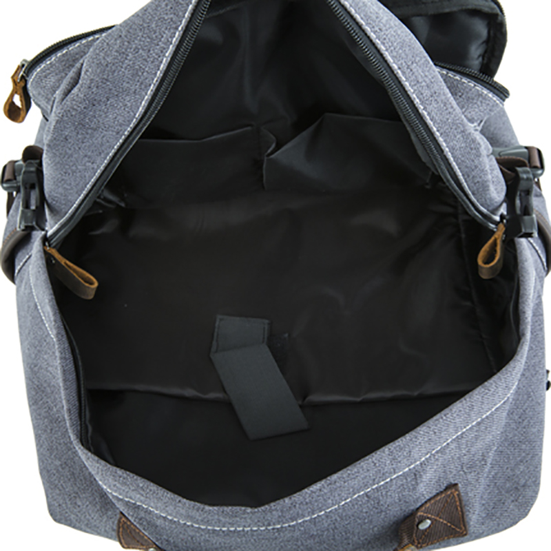 18SC-6890D VENDITA CALDA design In pelle cornice di tela posteriore zaino vintage bagpack zaino guangzhou zaino coreano per adolescenti