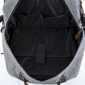 18SC-6892D 15 anni di guangzhou fabbrica nuovo arrivo mens personalizzato all'ingrosso portatile vintage in vera pelle zaino in tela