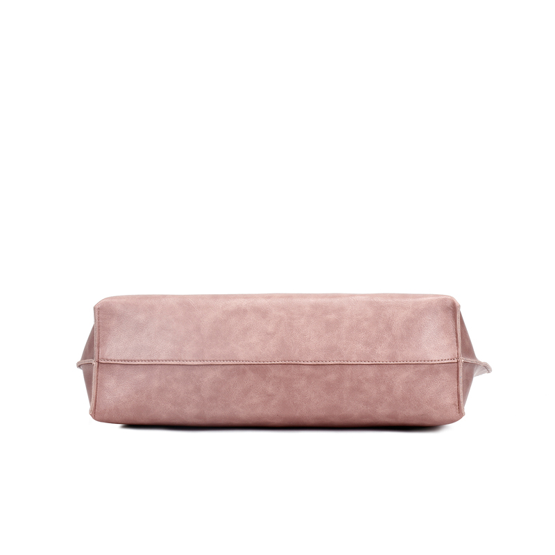 HD0823 - Borse della spesa in pelle rosa vegetale per vendita diretta in fabbrica per donna