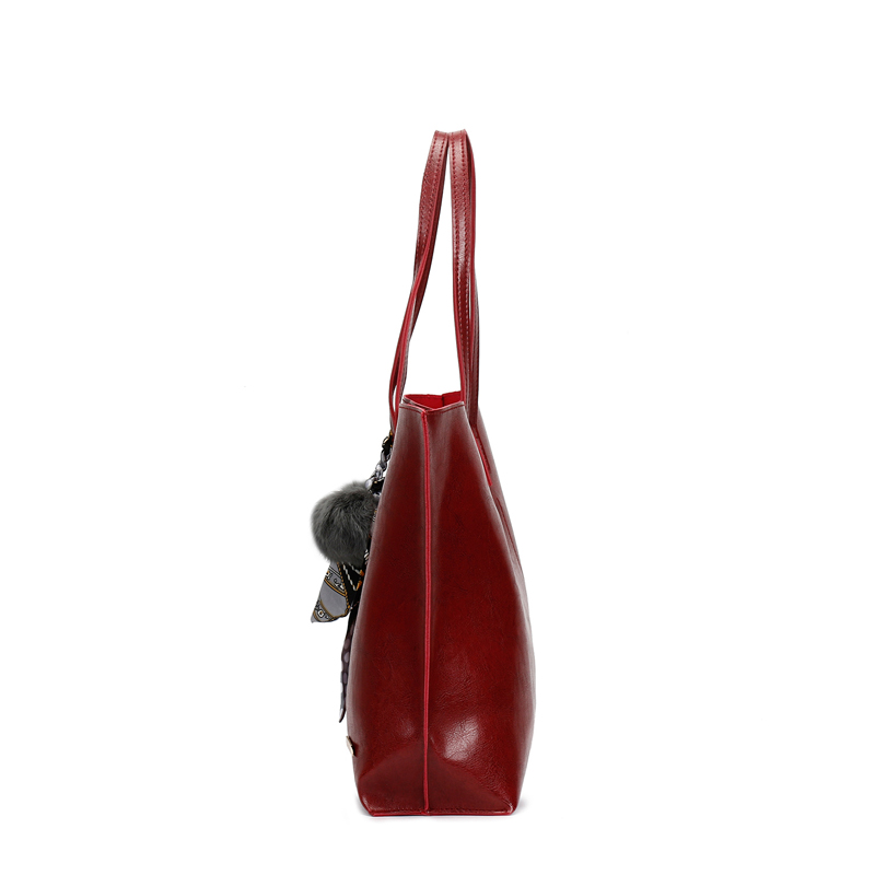 HD0823 - Borse per borse shopping in pelle PU rosso vino caldo vendita all'ingrosso all'ingrosso per donna
