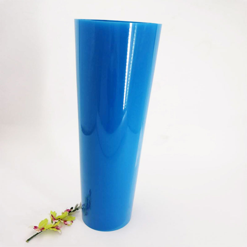 Vendita calda 0.5mm Bule Colore trasparente PVC cloruro di polivinile Film per la formazione di vuoto