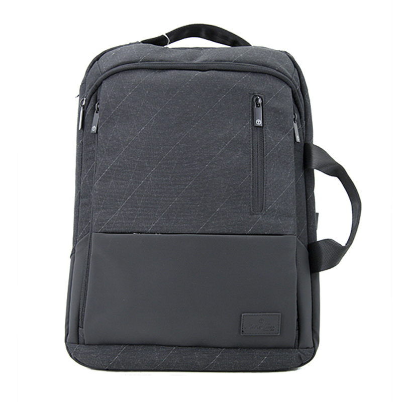 19SA-7842M Zaino per laptop a due funzioni con doppio arrivo Zaino per computer in nylon con maniglia convertibile in valigetta