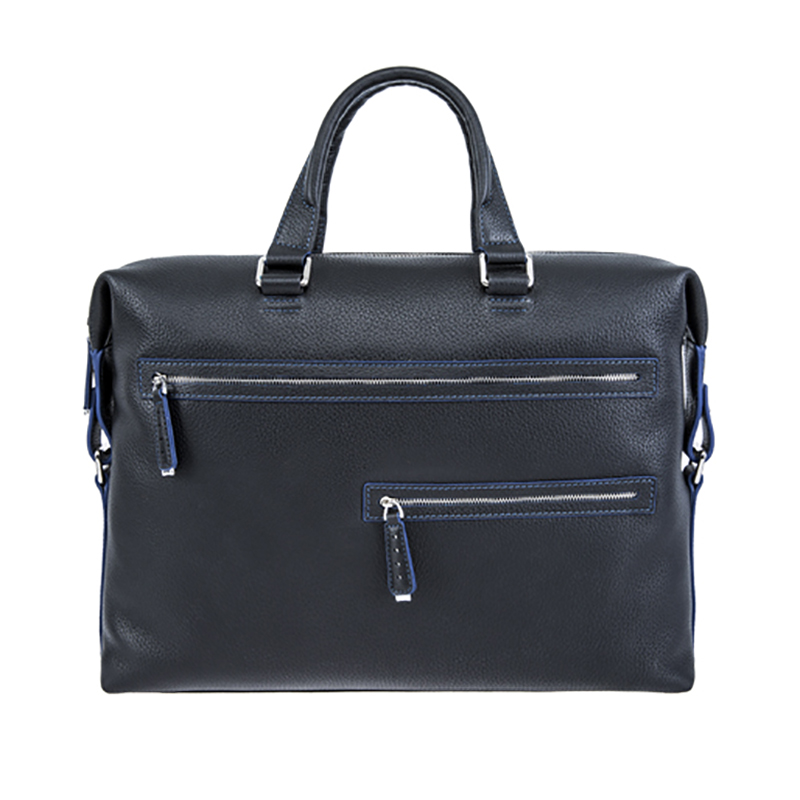 18SG-6817F Borsa da ufficio in vera pelle da uomo a tracolla in vera pelle per portatile Leechee