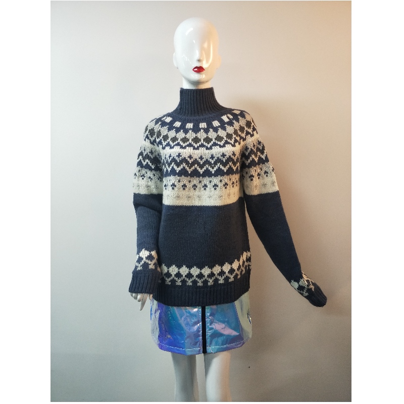 JUMPER BLU ABIGAIL FAIRISLE RLWS0014F