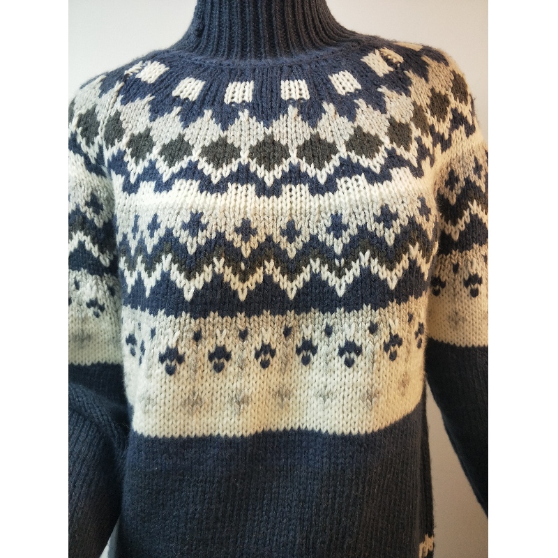 JUMPER BLU ABIGAIL FAIRISLE RLWS0014F