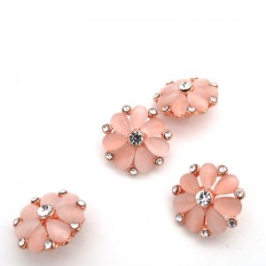 Accessori per l'abbigliamento alla moda Bottoni in pelliccia firmati con strass 5