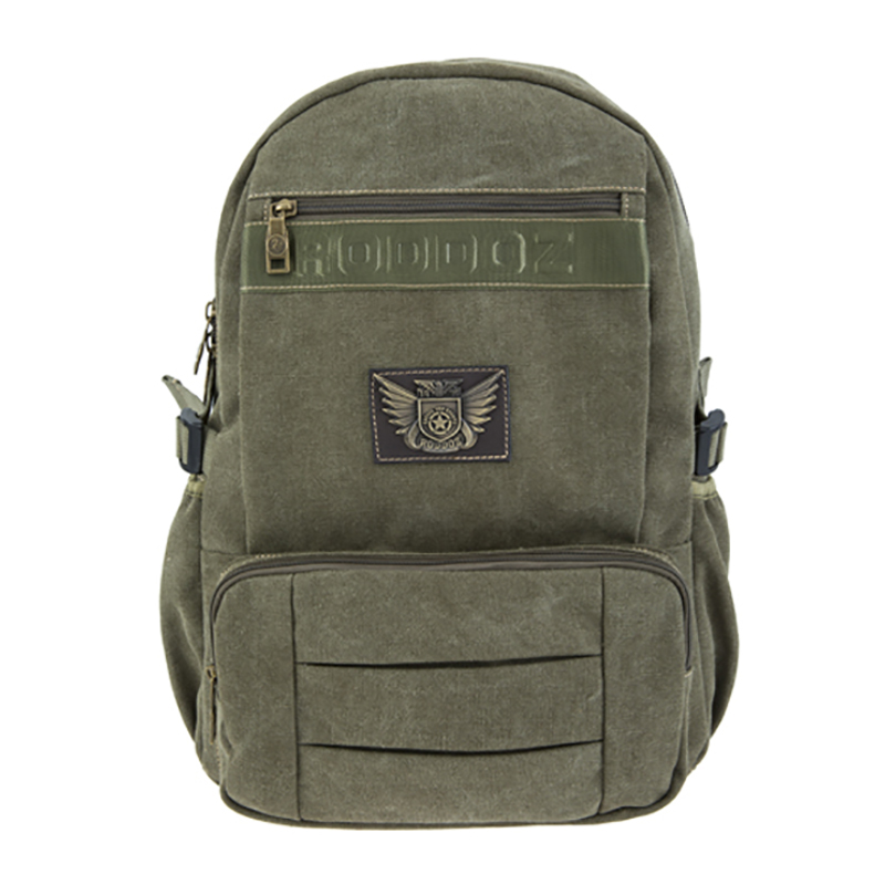 18SC-6805D Nuovo design Esercito verde stile preppy zaino da viaggio zaino multifunzionale borsa di tela studente