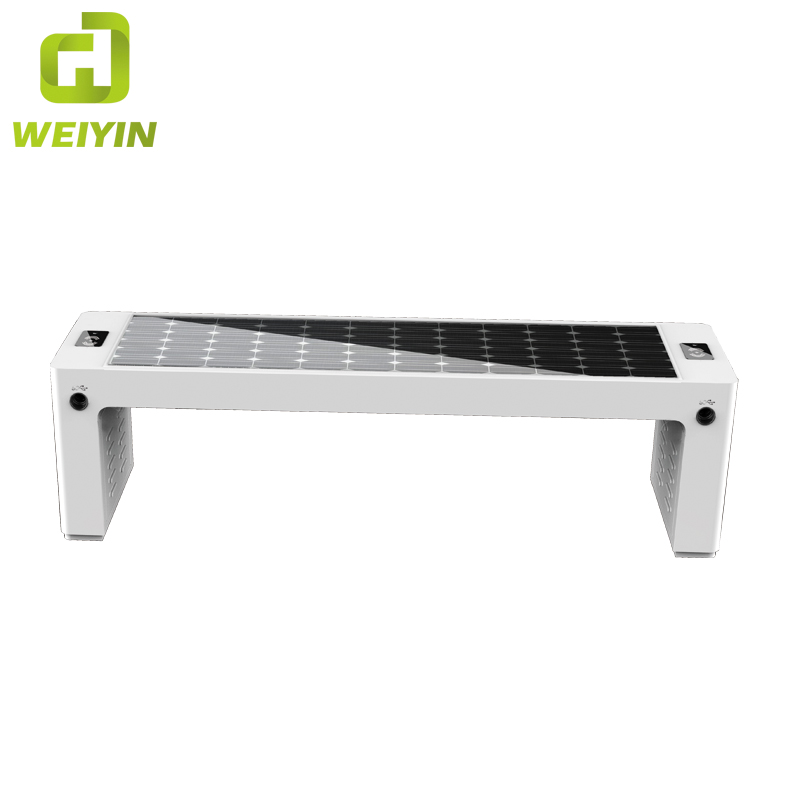 Outdoor Smart Solar Power Urban Park Bench per ricarica cellulare