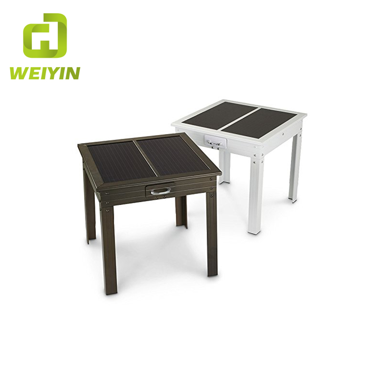 Smart Solar Powered Phone ricarica tavolo in ferro per uso esterno