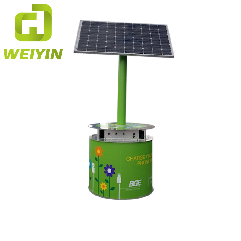 Stazione di ricarica per telefoni cellulari a energia solare di nuova generazione per Smart City