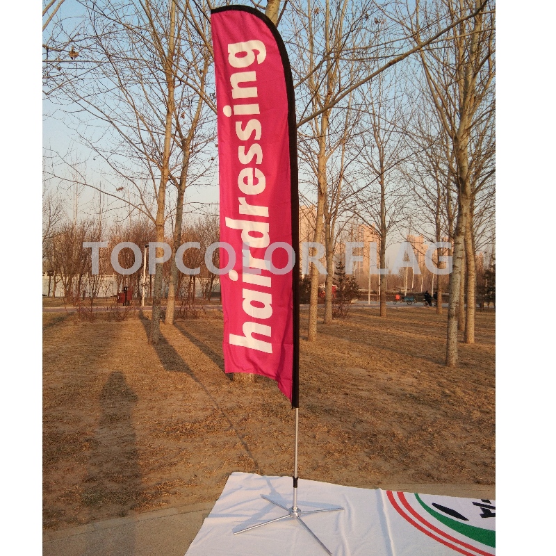 Banner pubblicitario personalizzato con bandiera rettangolare