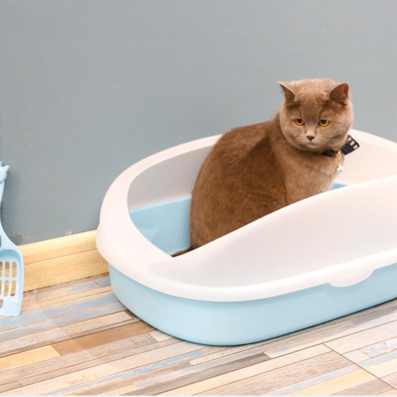 grande spazio lettiera per gatti / toilette per animali domestici con paletta / cat box sabbia / prodotti per la toelettatura