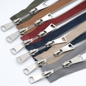 Chiusura lampo in nylon con cerniera in metallo con lunghezza personalizzata per jeans e giacche 1