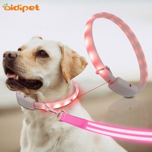 Collare di cane elettronico del collare LED del cane variopinto personalizzato del regalo dell'animale domestico