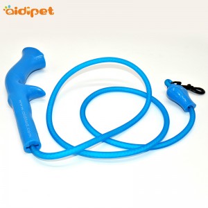 Guinzaglio retrattile in nylon con collare per cani da esposizione con lampeggiante a led