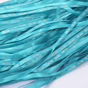 3 # Nastro in raso stampato poliestere con logo personalizzato