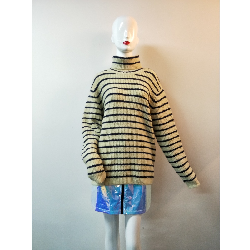 MAGLIONE GREY u0026 NAVY STRIPE RLWS0101F