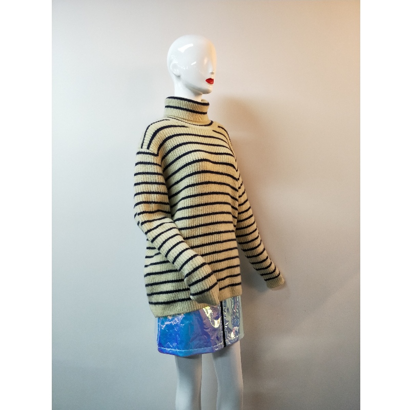 MAGLIONE GREY u0026 NAVY STRIPE RLWS0101F