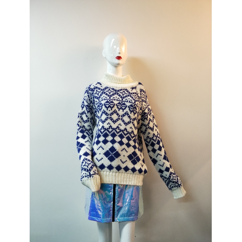 MAGLIONE DONNA STAMPA DI CONTROLLO RLWS0102F