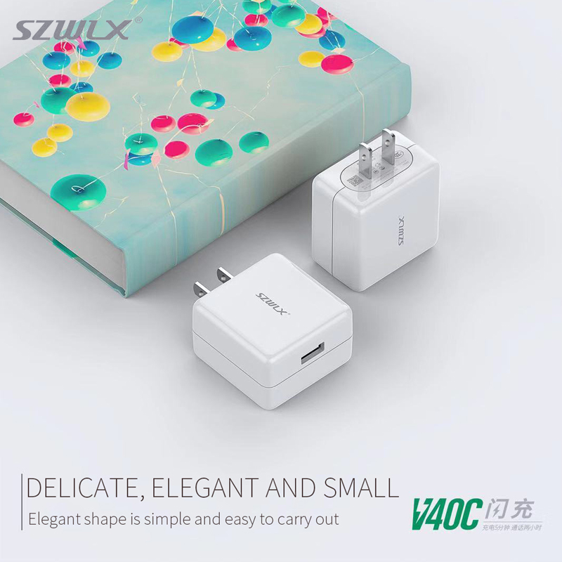 WEX - V40C OPPO VOOC adattatore di ricarica flash, caricatore da muro, caricabatterie da viaggio