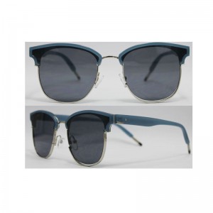 Occhiali da sole per PC da uomo, montatura combinata, lenti UV 400, gli ordini OEM sono benvenuti