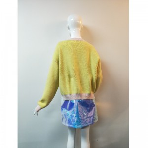 MAGLIONE COLLO ROSA RLWS0112F