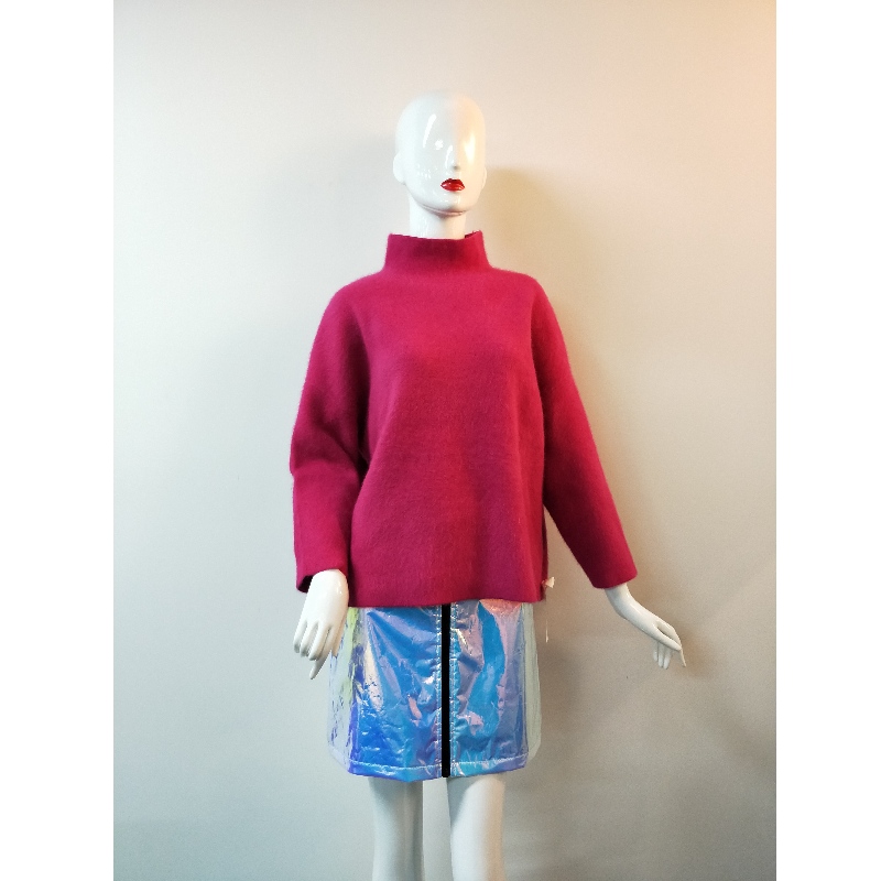 MAGLIONE DONNA ROSA COLLO ALTO RLWS0113F