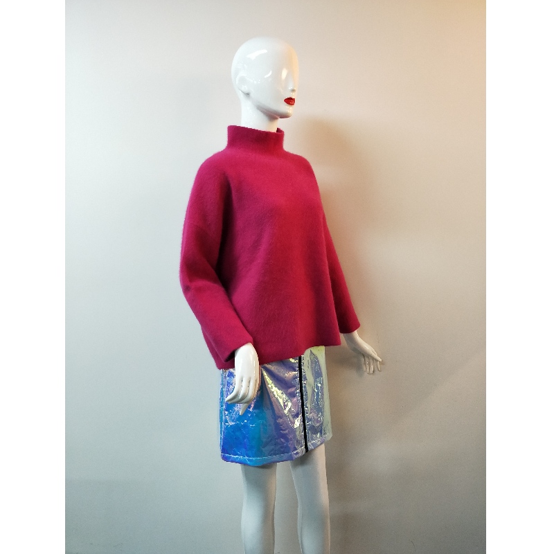 MAGLIONE DONNA ROSA COLLO ALTO RLWS0113F