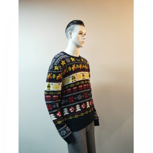 MAGLIONE STAMPA FUMETTI CONTRASTO RLMS0010F